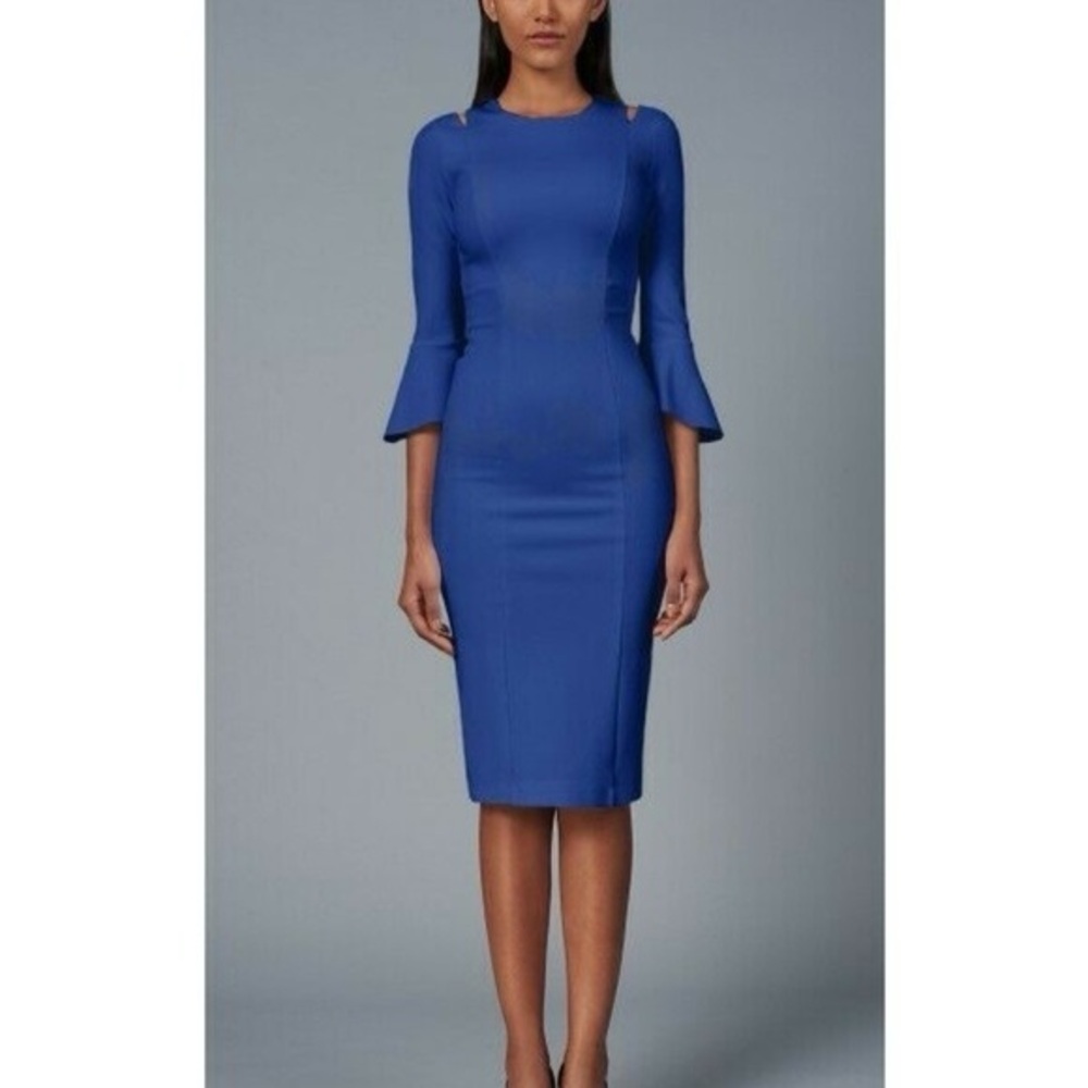 Elegant Blue Midi Dress